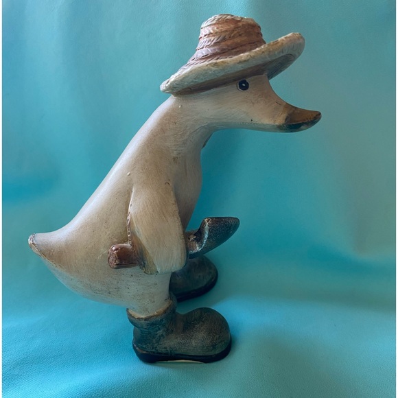 Vintage TII Collection Handcrafted Resin Garden Duck Figurine CA - Picture 3 of 13